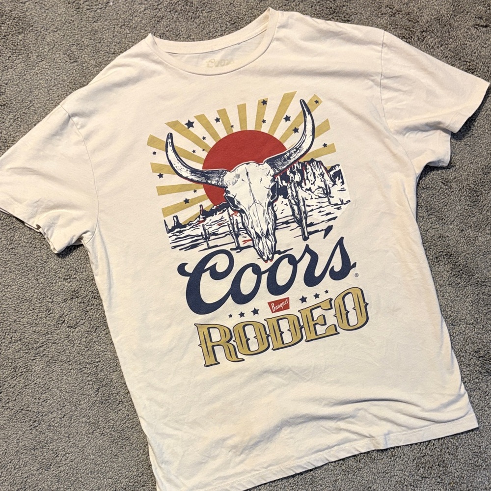 Coors Rodeo Graphic T-Shirt - Cream